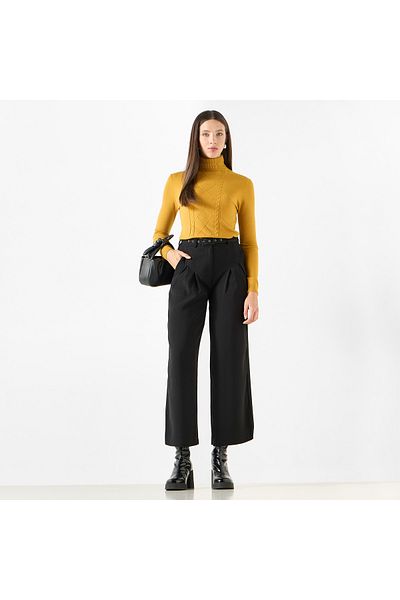 2Xtremz Textured High Neck Sweater with Long Sleeves