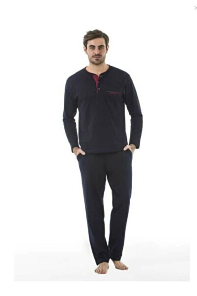 Pierre Cardin Damat Çeyiz Lacivert Pijama Çamaşır Set Takım 2000