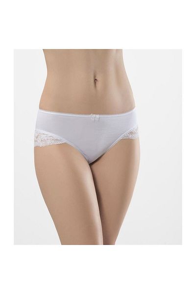 TÜREN 959 Διπλό Lycra Lace Bikini-λευκό