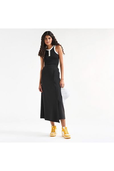 FAV Wrap Skirt with Elasticated Waistband and Pockets