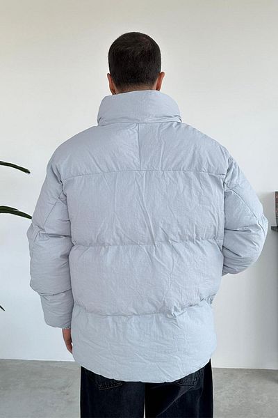 HAFKAGİYİM Baby Blue Design Puffer Μπουφάν με τσέπες