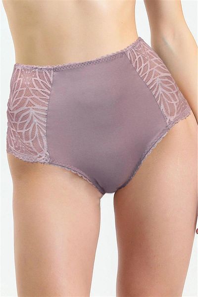Magic Form 586 Women's Yüksel Waist Back Lace Panties-zinc