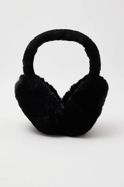 Pissos Women's Soft Textured Plush Earmuff Foldable Winter Ear Warmer Ear Muff
