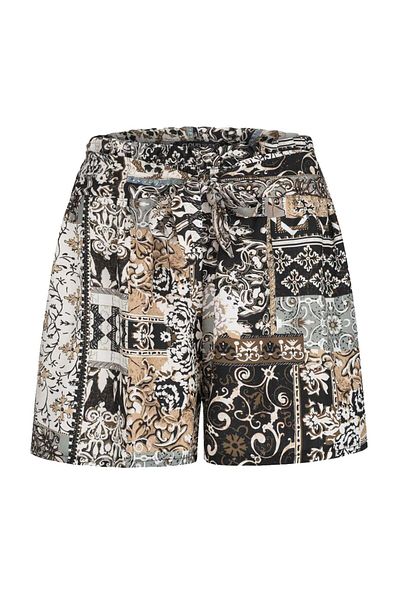 Cloud5ive Viskose Shorts Mit Bindegürtel Und Paisley Print