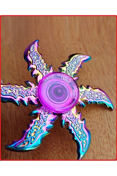 OYUNCAKSAHİLİ STRES ÇARKI METAL NİNJA YILDIZI 6 KOLLU MODEL SAMURAY ÇARK