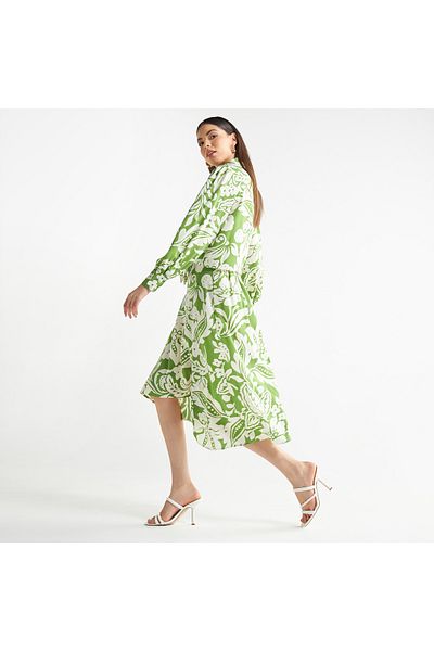 FAV All-Over Print Skirt with Semi-Elasticated Waistband