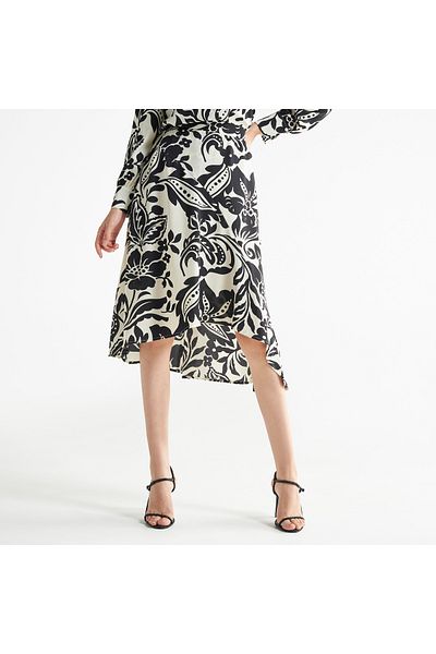 FAV All-Over Print Skirt with Semi-Elasticated Waistband