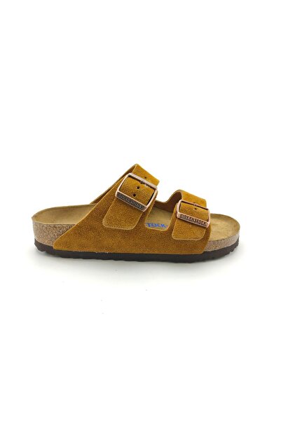 Birkenstock شبشب مخطط مزدوج أريزونا مينك نعل ناعم 1009527