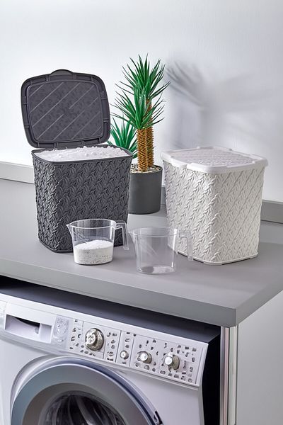 ASlife Home 5 Liter Mesh Detergent - 2-Piece Scale Container and Tablet Storage Box
