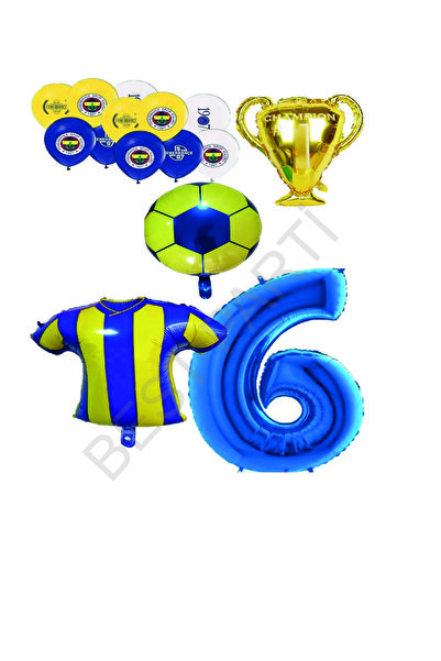 BEST PARTİ DOĞUM GÜNÜ PARTİ SÜSLERİ مجموعة بالونات باللون الأصفر والأزرق الدا...