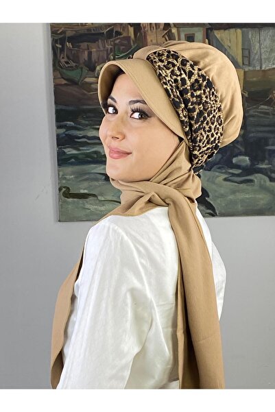 BUTİKAMBAR SULTAN MODEL TABA LEPOR DESENLİ CIRTLI BİRİTLİ ATKILI ŞAPKA