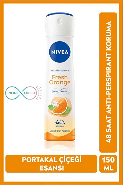 NIVEA Portakal Kokulu Uzun Süren Temiz Bir Cilt Hissi İle Ter Kokusuna Karşı Kadın Deodarant eleg.2407