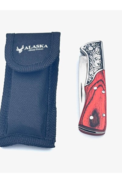 Nokta Outdoor MİNİ GRAVÜRLÜ ALASKA  ÇAKI  BEZ KILIF