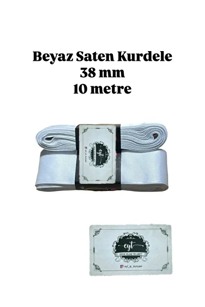 Yıldız Ticaret 10 Meters Width 4 cm Color Assorted Satin Ribbon