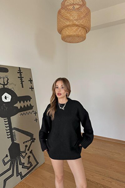 mylove Oversize Kazak Siyah