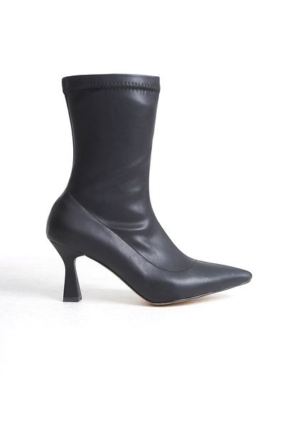 OBY SHOES BAG Γυναικείες μαύρες Stretch μπότες TR006K01A