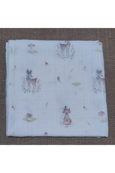 Alpıno Newborn - Muslin Blanket and Blanket (100% Cotton Baby Blanket, 85cm X 85cm)