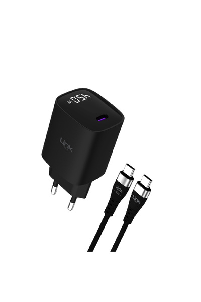Linktech G850 Premium 45w Qc4.0 Gan Type-c Kablolu Şarj Aleti Set