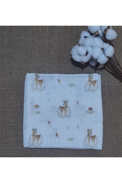 Alpıno Newborn Muslin Blanket & Blanket (100% Cotton Baby Blanket 85 cm X 85 cm)