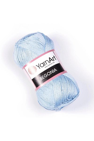 Yarnart Begonia - Mercerized Hand Knitting νήμα Baby Blue-4917