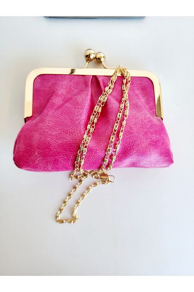 OUEEN ELİZABETH '' Mini Size'' Clip Vintage Hand-Shoulder Women's Bag