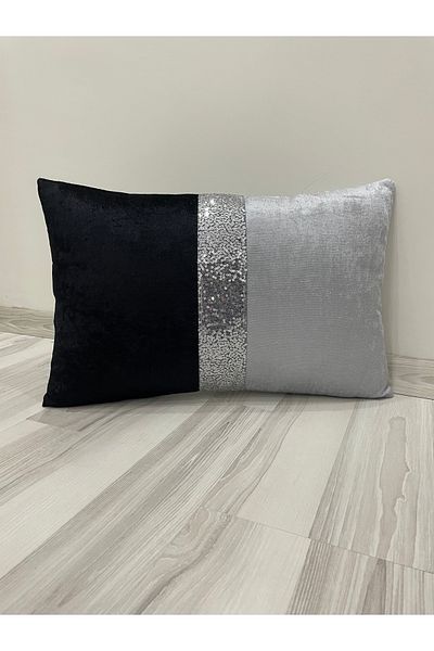 YILMAZHOME Husă de pernă cu dungi dreptunghiulare din catifea