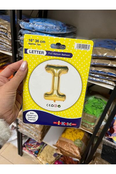 BALON HOME Gold Colored 16" (36 cm) Letter Foil Balloons Types