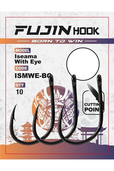 Fujin Iseama With Eye Hole Fishing Hook