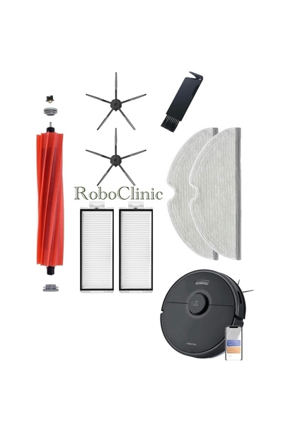 Roboclinic Roborock Q7 Max Robot Süpürge Uyumlu Ana Firça,Yan Firça,Hepa Filt...