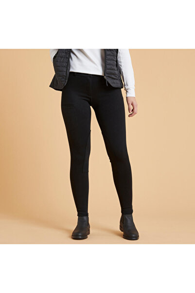 Fouganza Women's Equestrian Pants - Black - 100