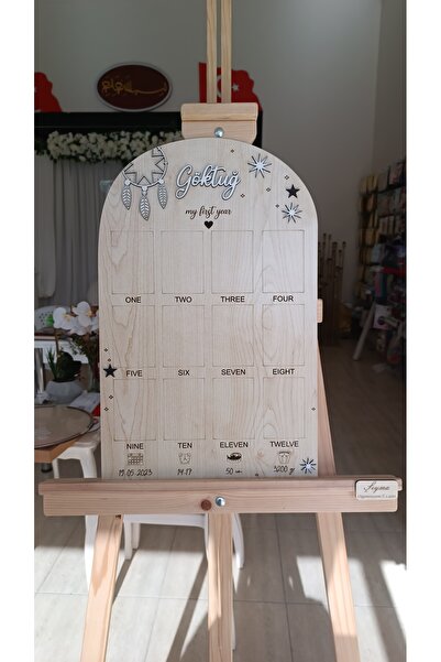 Şeyma Organizasyon & Lazer 1 Yaş Panosu Yıldızlı