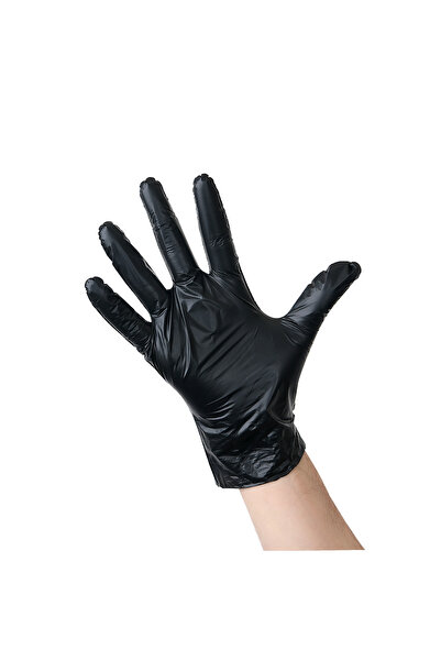 Apex Plus Oyşo Pudrasız Eldiven 100'lü Siyah S Beden