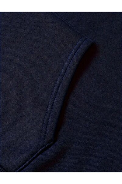 caddekombin Sun Butterfly Moon Printed Hooded Pocket 2 Thread Raised Wool Inside Sweatshirt