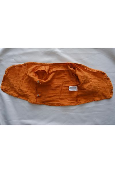 runbaby Double Layer Muslin Fabric Double Breasted Collar Baby Kimono