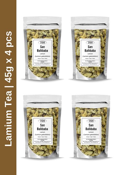 TOS The Organic Spices Ballıbaba Yellow Tea - 45 Gr X 4 Pieces |   Lamium Tea |   Advantageous Set
