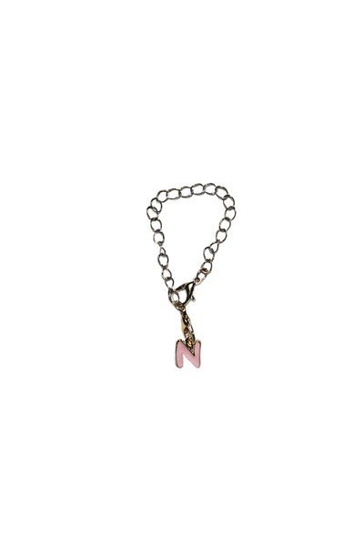 arredamento Letter N Pink Thermos Compatible Charm Accessory Hanging Ornament