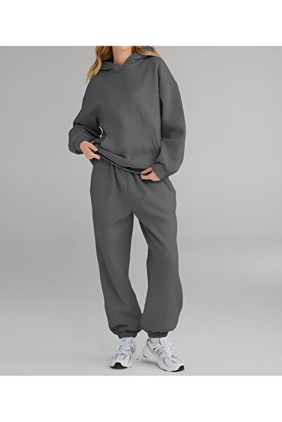 CDA Απλό γυναικείο σετ φόρμας Anthracite Bottom Top Cool Sports