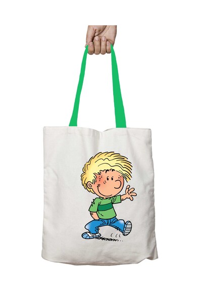 ART HEDİYE حقيبة كتف سيدريك وتشين قابلة للغسل بمقبض أخضر