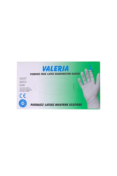 Apex Plus Valeria Latex Powder Free Gloves L 1 Pack