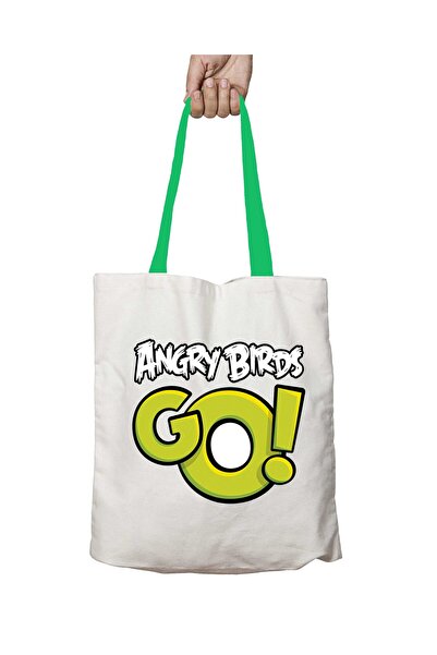 ART HEDİYE حقيبة كتف قابلة للغسل بمقبض أخضر