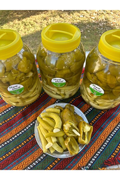 eyup efendi Antep Usulü Antep Biberi - Acur Turşusu Karışık 5’lik Pet (yeni Mahsul )