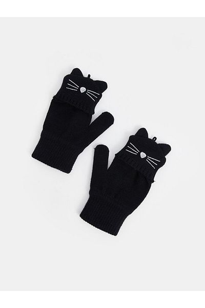 LC Waikiki Lcw Accessories Embroidered Girls' Gloves