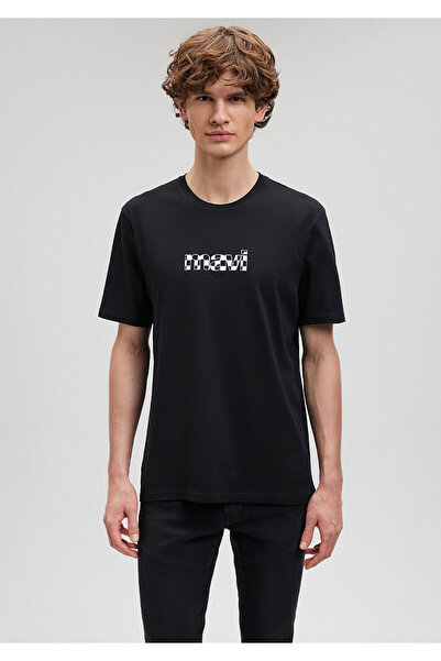 Mavi Λογότυπο Μαύρο T-Shirt κανονική εφαρμογή / κανονική κοπή 0611323-900