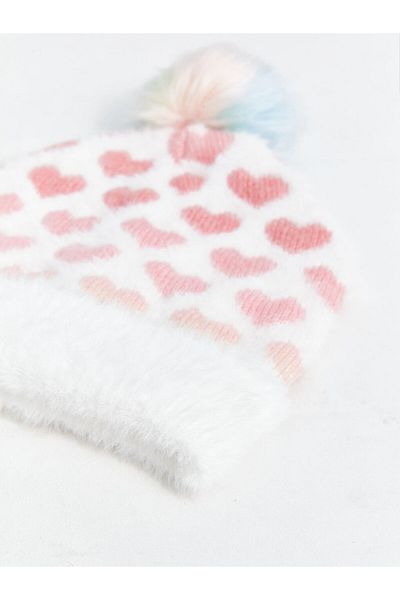 LC Waikiki Mädchen-Baskenmütze mit Pompon-Detail