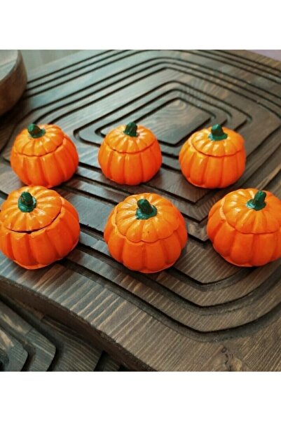 PULCA SHOP Mini Bal Kabağı Lokumluk Turuncu 6 Lı