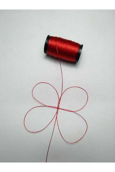 Eskişehir hobi sanat 50 Meters Red Color 0.3 Mm Thin Rosary Thread Ehstesbihipi50mtkırmızı03mm, One Size