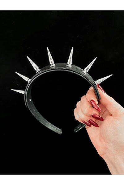 DarkellaStore Gothic Punk Accessory - Long Spike Crown and Hair, Barbed Crown