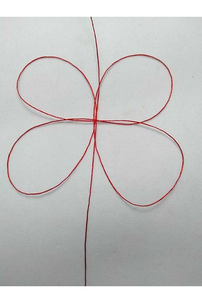 Eskişehir hobi sanat 50 Meters Red Color 0.3 Mm Thin Rosary Thread Ehstesbihipi50mtkırmızı03mm, One Size