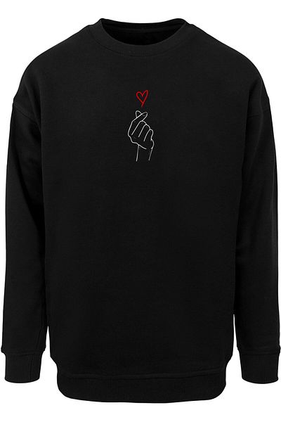 Merchcode Sweatshirt mit Rundhalsausschnitt und K-Herz