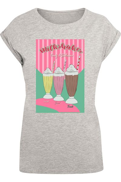Mister Tee Ladies Milkshake Tee - Extended Shoulder Tee